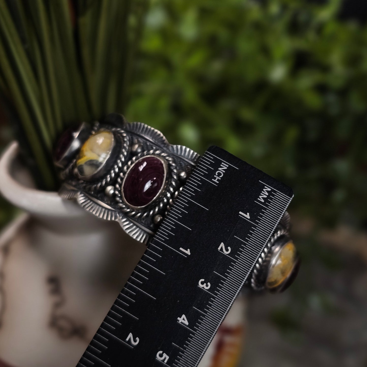 Bumble Bee Jasper Bracelet w/ Spiny Oyster