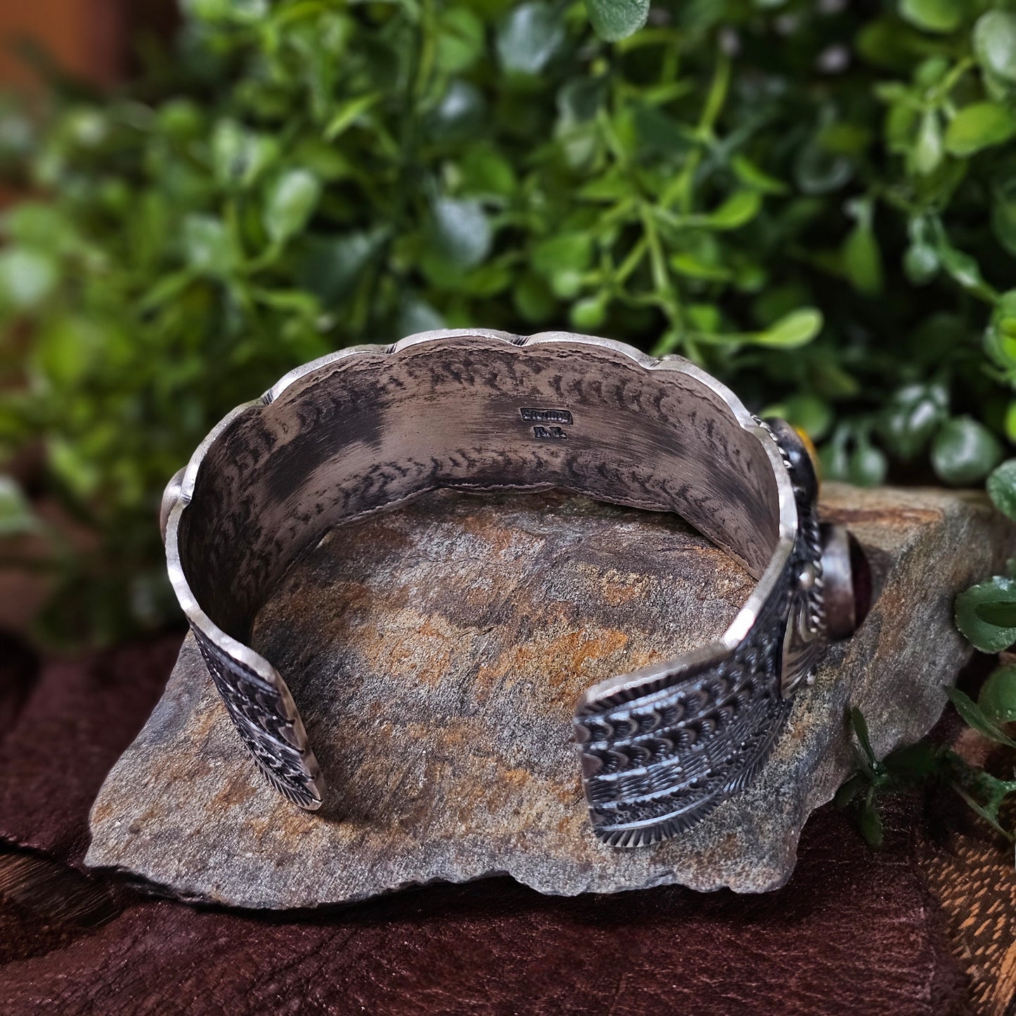 Bumble Bee Jasper Bracelet w/ Spiny Oyster