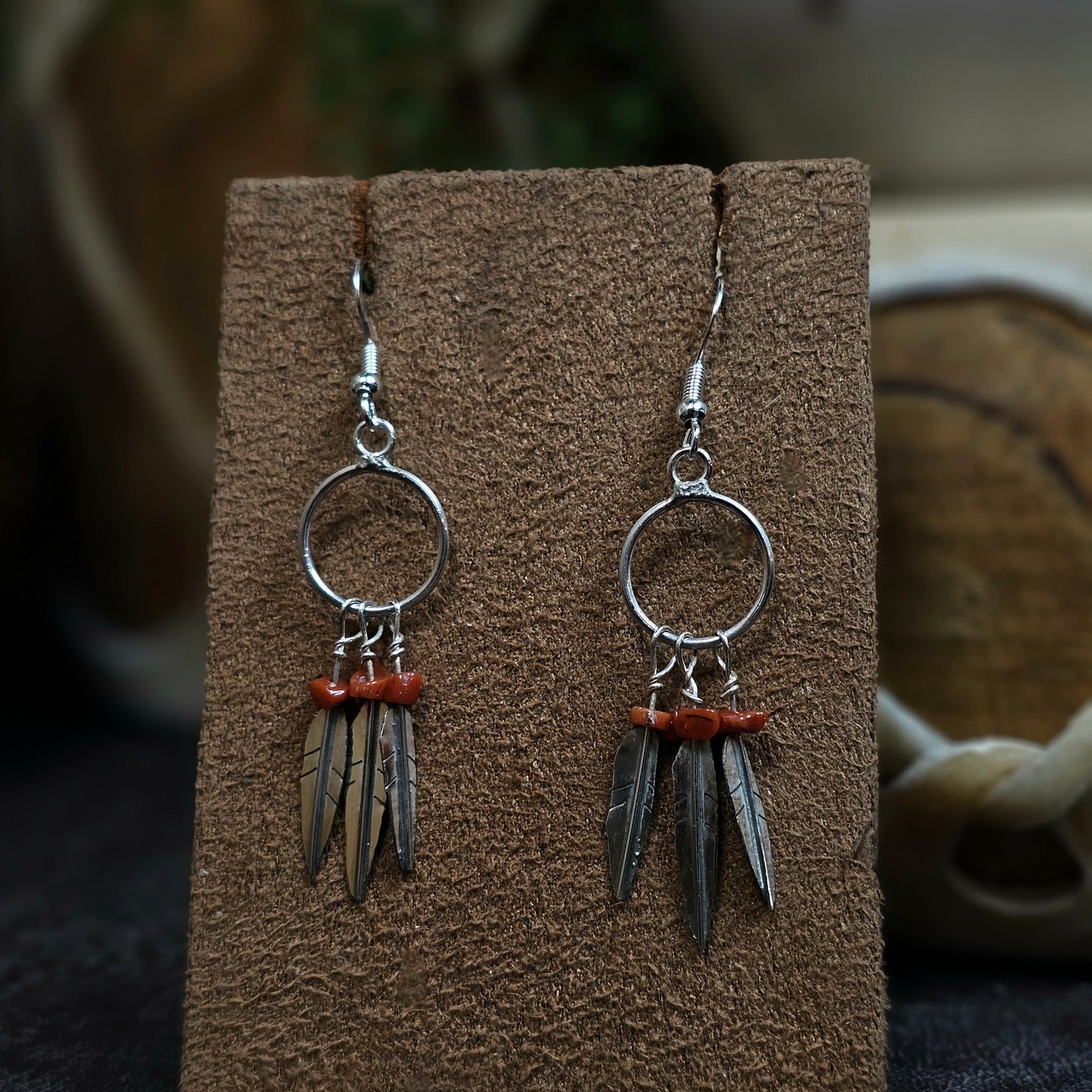 Coral Earrings