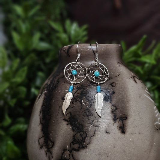 Sleeping Beauty Turquoise Earrings