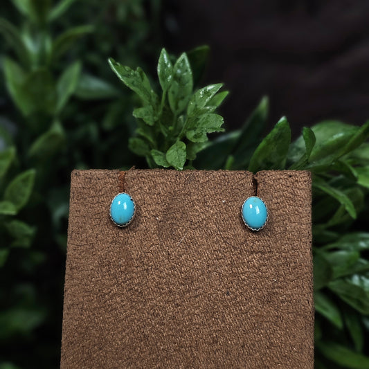 Number 8 Turquoise Earrings