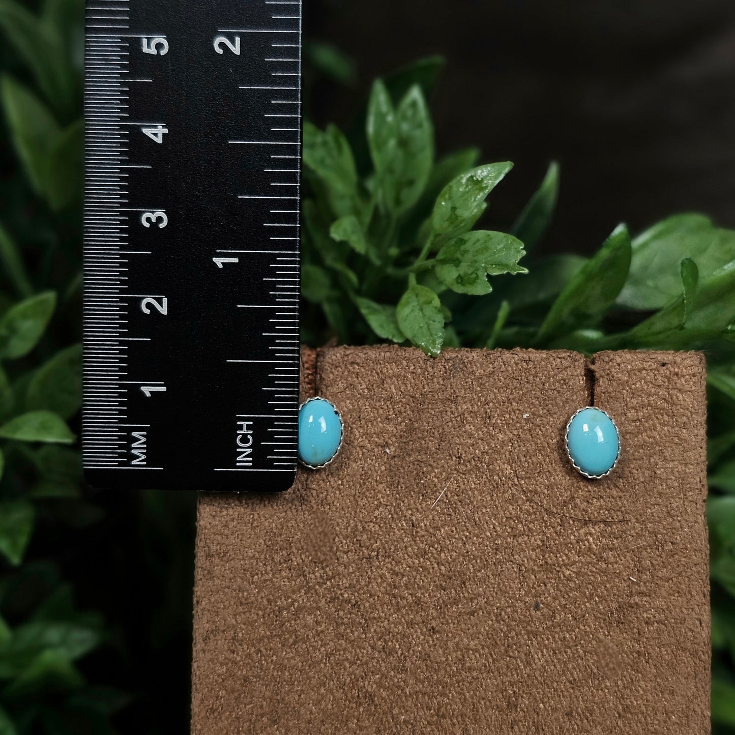 Number 8 Turquoise Earrings