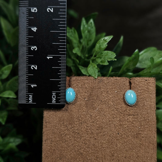 Number 8 Turquoise Earrings