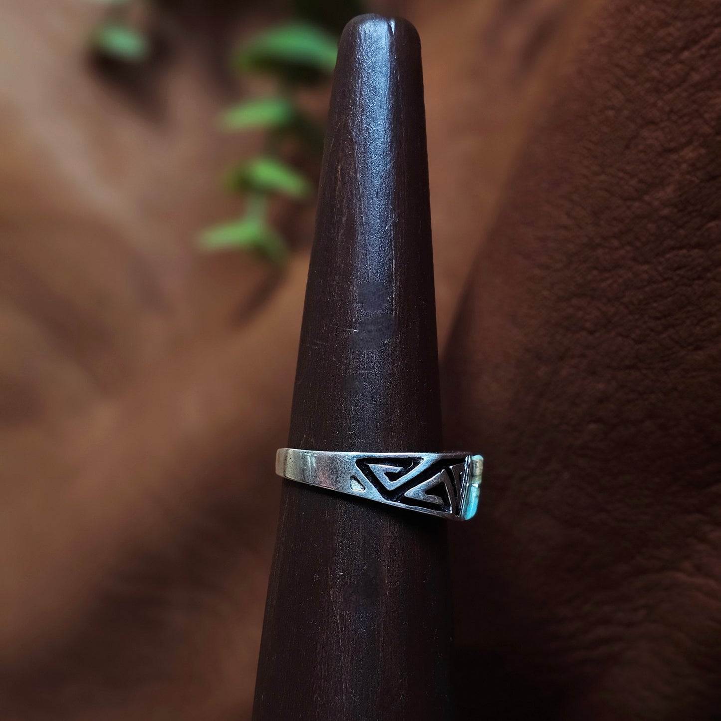 Number 8 Turquoise Ring - Size 12
