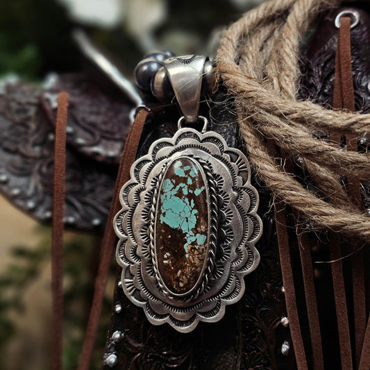 Number 8 Turquoise Necklace