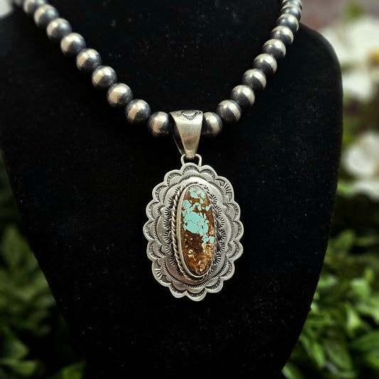 Number 8 Turquoise Necklace