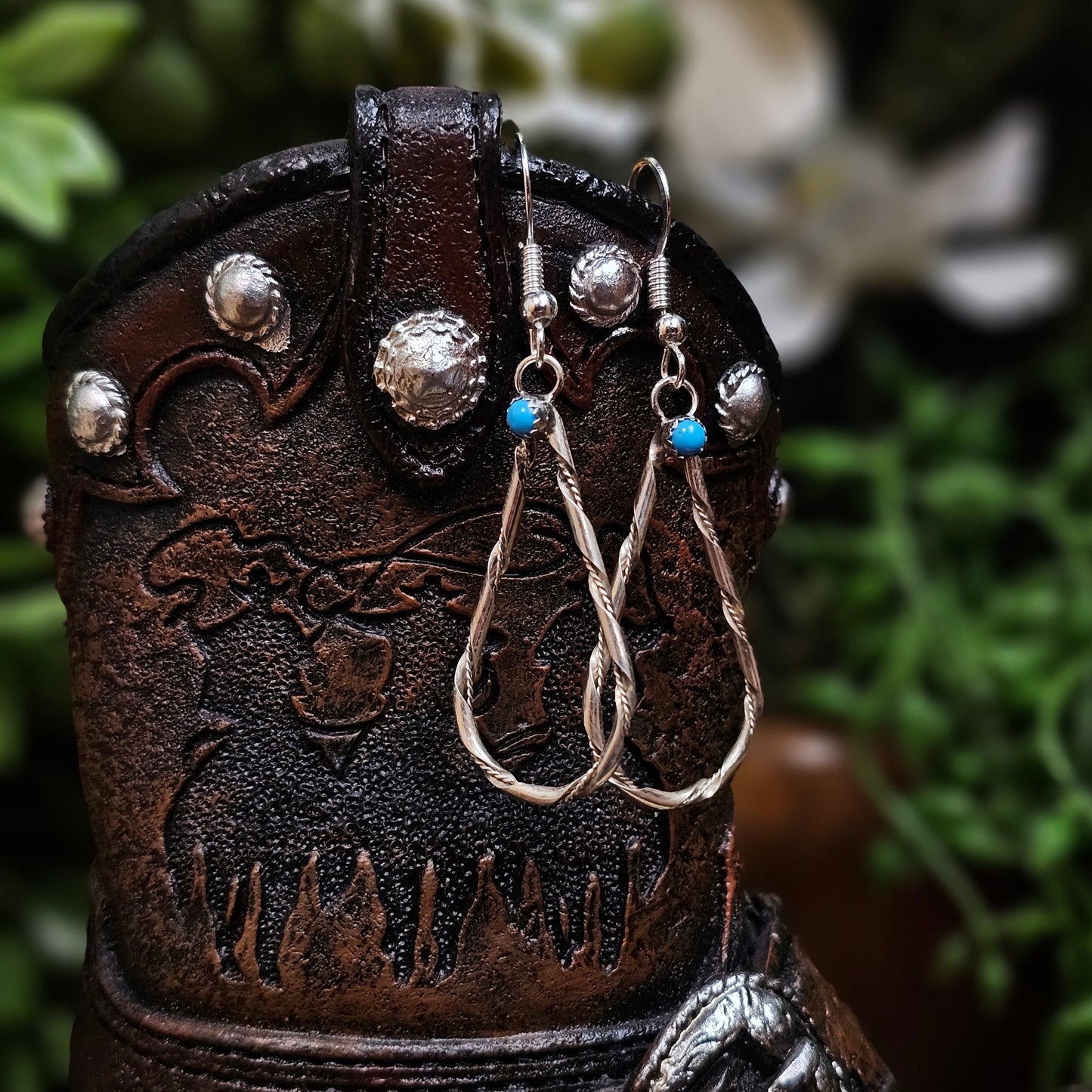 Sleeping Beauty Turquoise Earrings