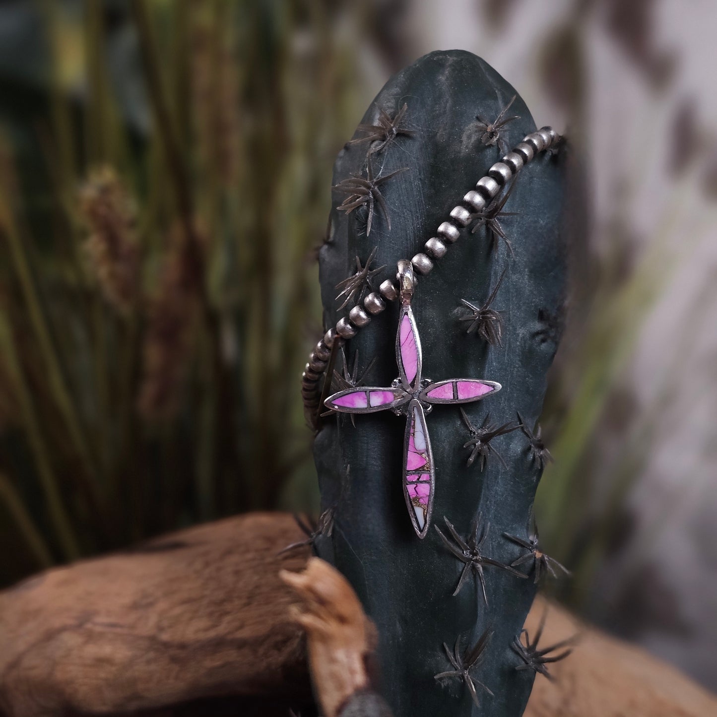 Zuni Necklace w/ Cotton Candy Turquoise