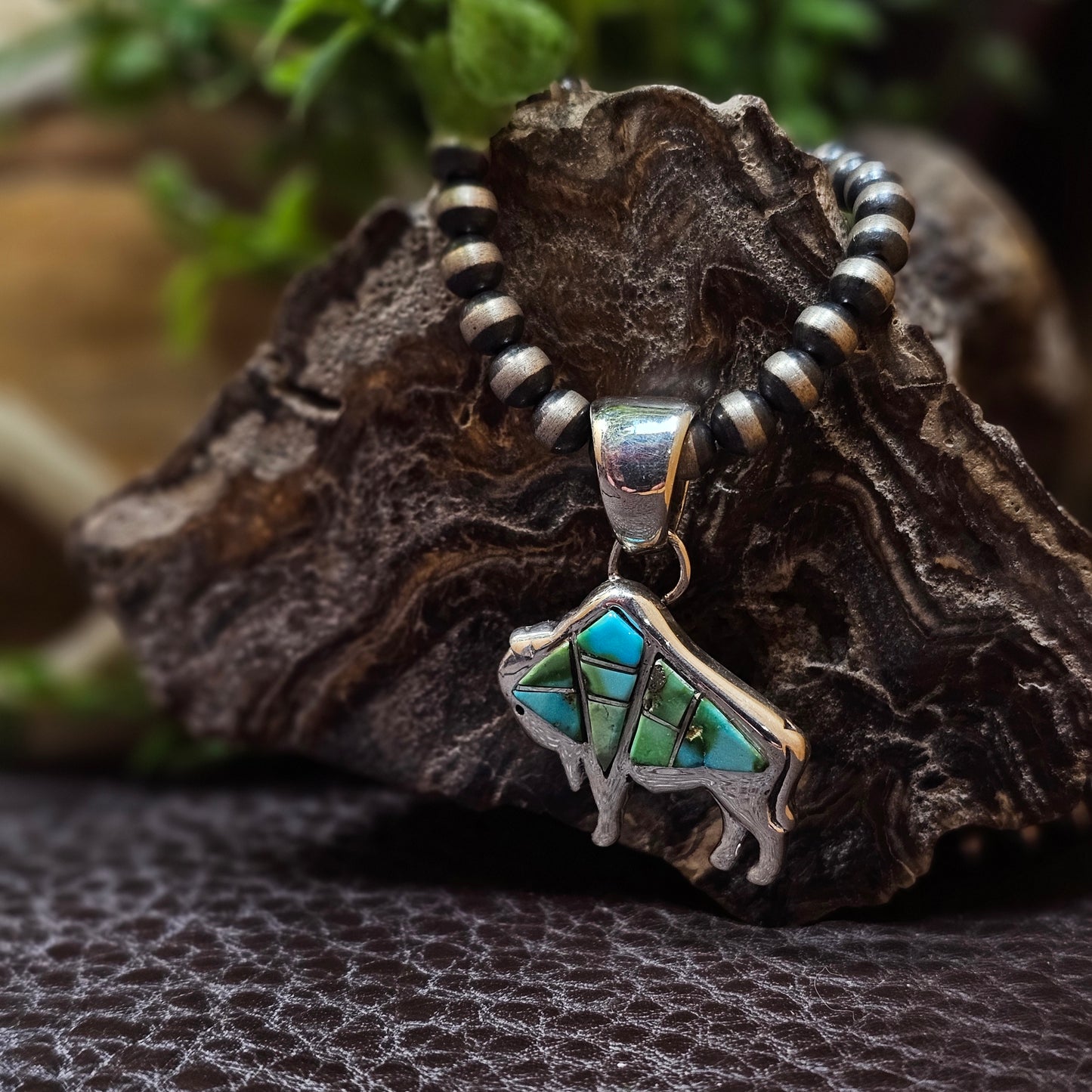 Zuni Necklace w/ Sierra Nevada Turquoise Necklace