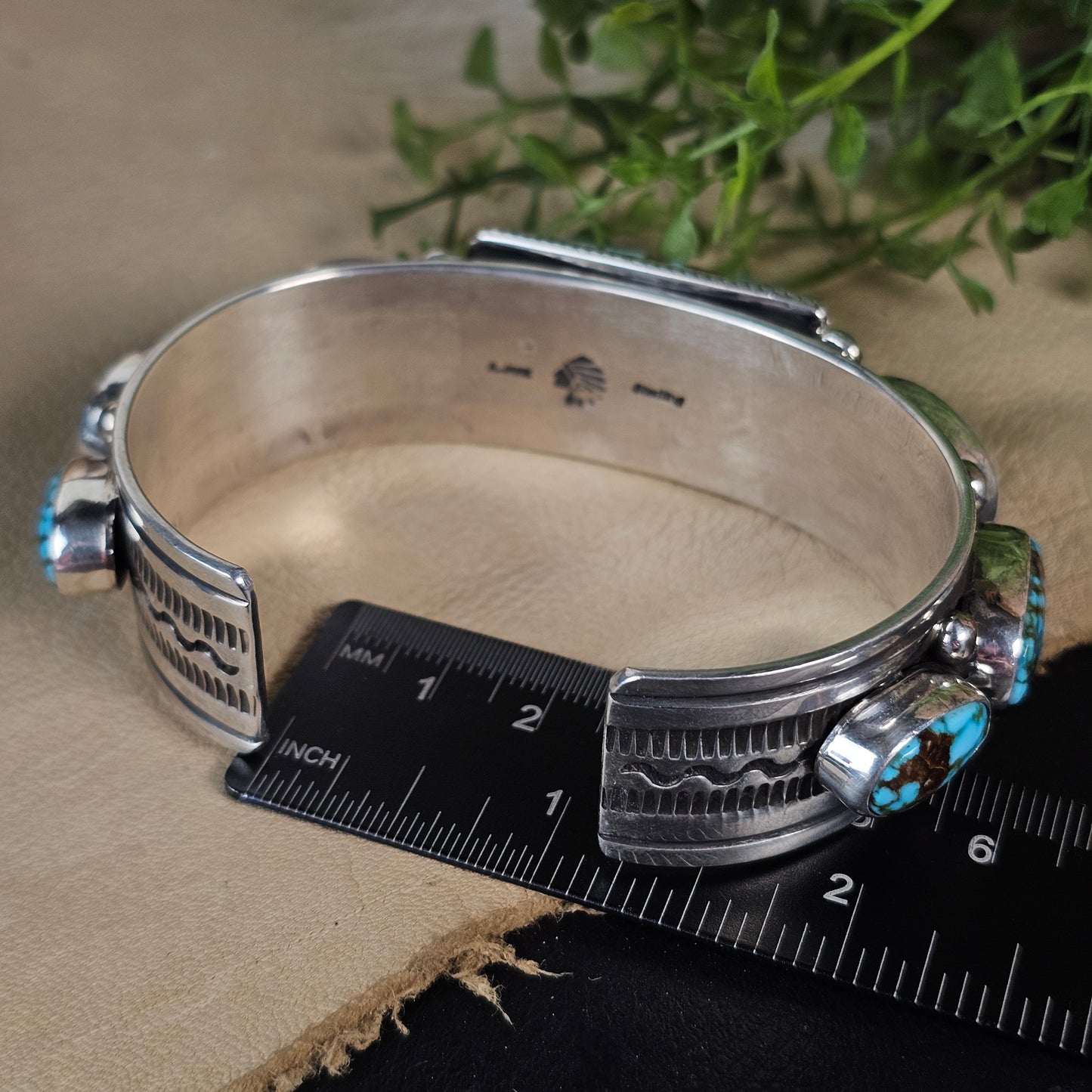 Kingman Water Web Turquoise Bracelet