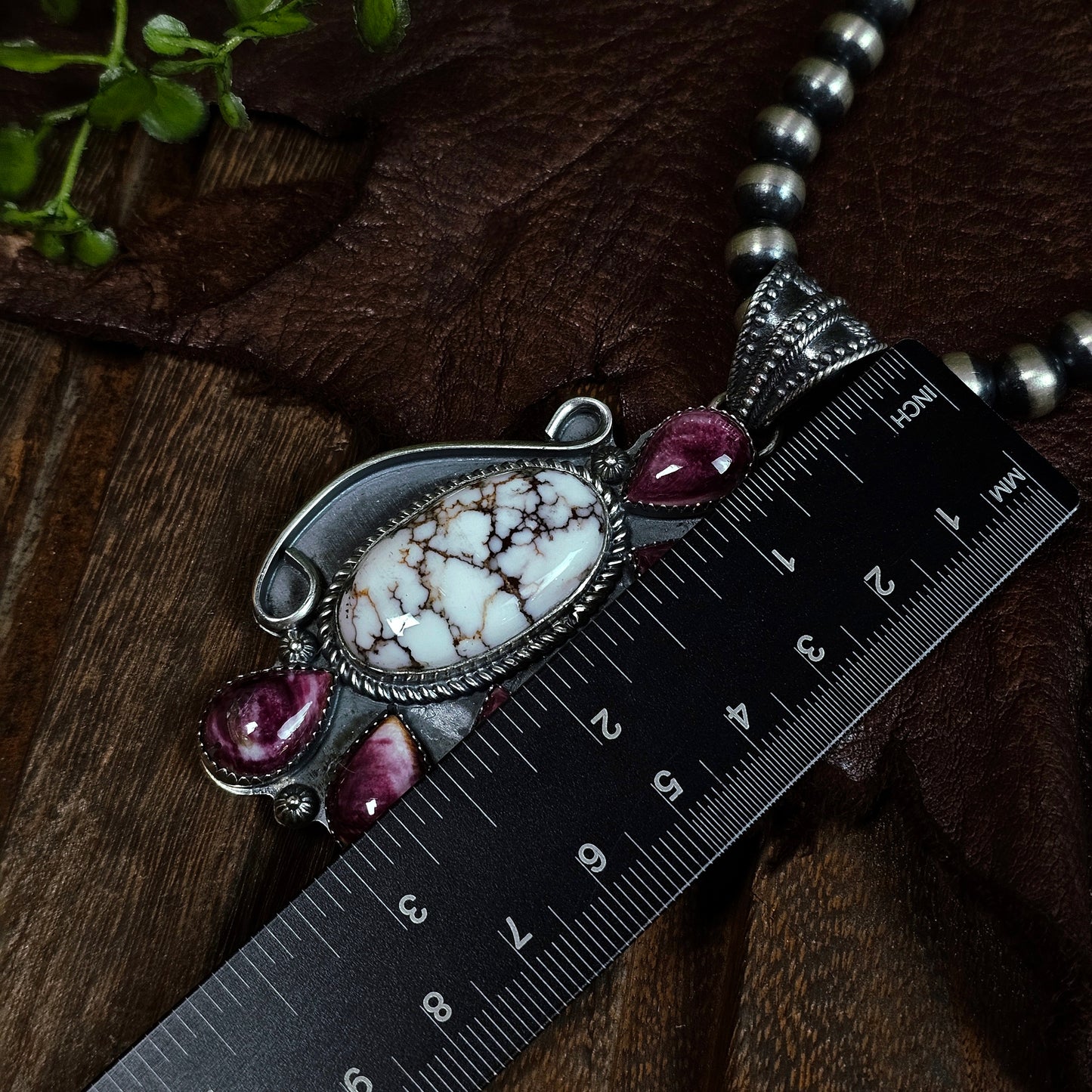 Wild Horse Necklace w/ Spiny Oyster