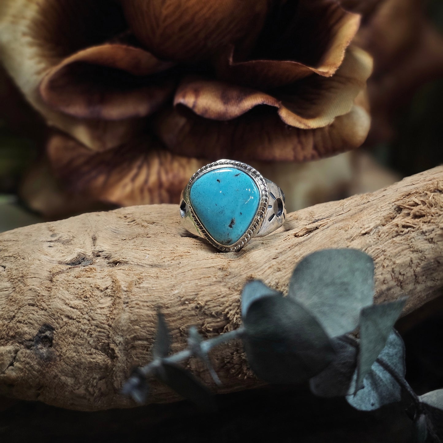 Kingman Turquoise Ring - Size 9