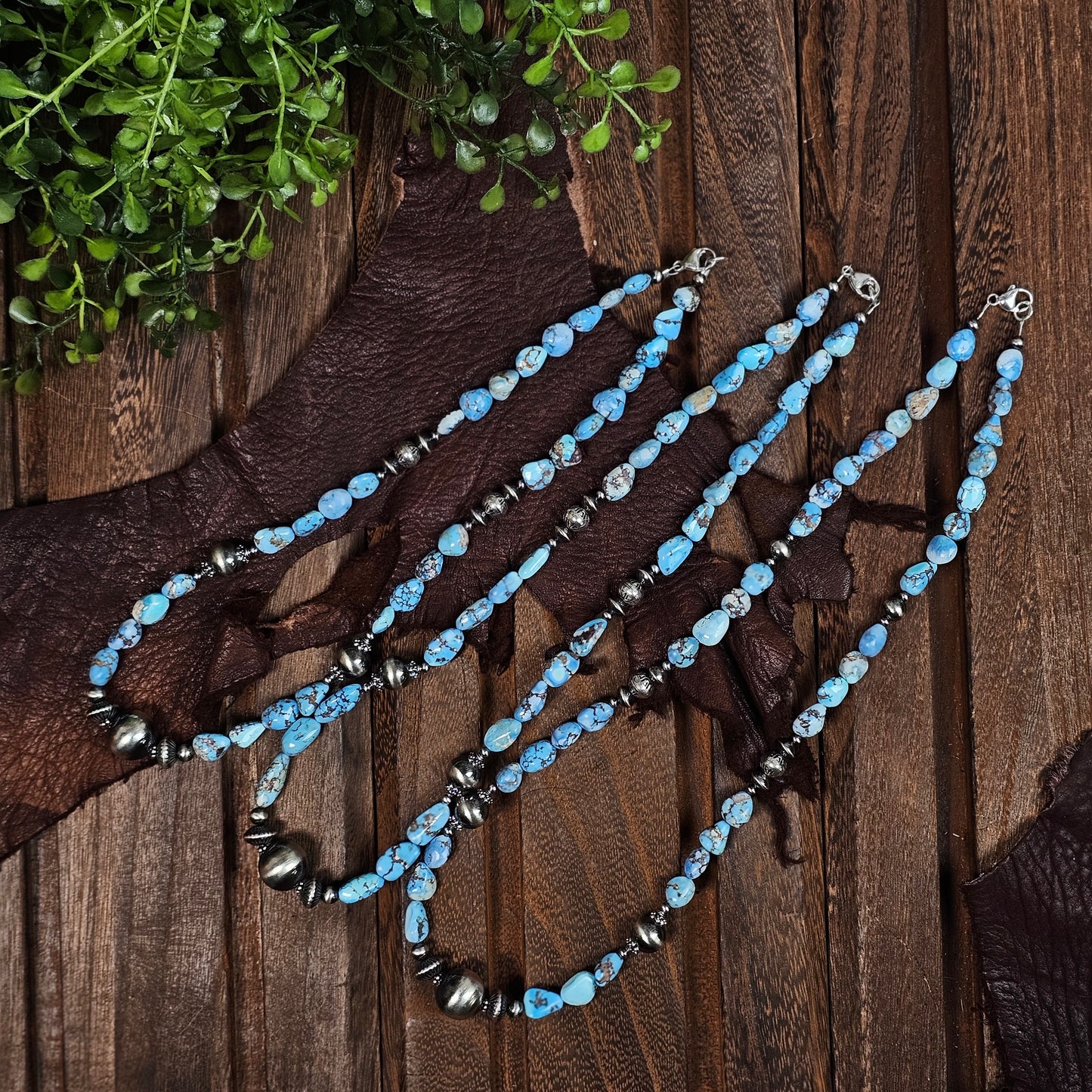 Golden Hills Turquoise Heishi Necklace - Various Styles