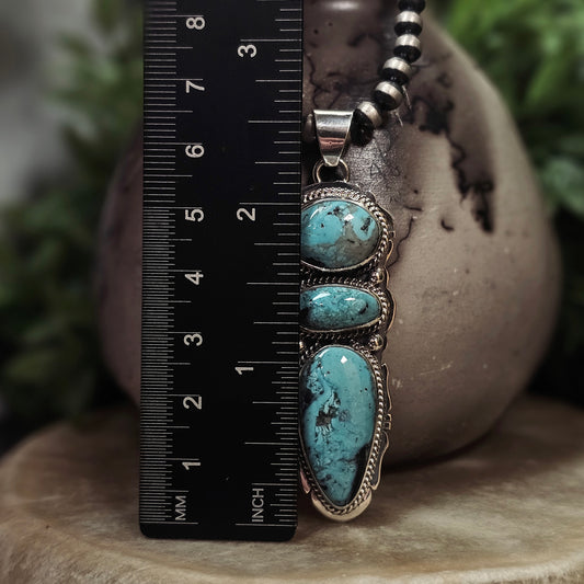 Blue Diamond Turquoise Necklace