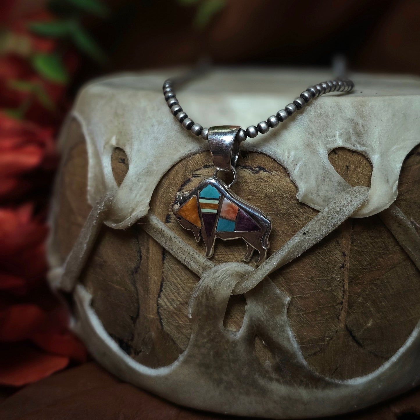 Zuni Necklace w/ Opal Inlay