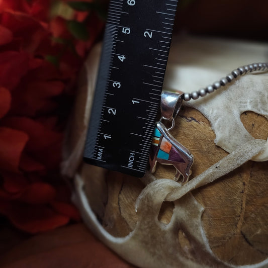 Zuni Necklace w/ Multi-Stone Inlay