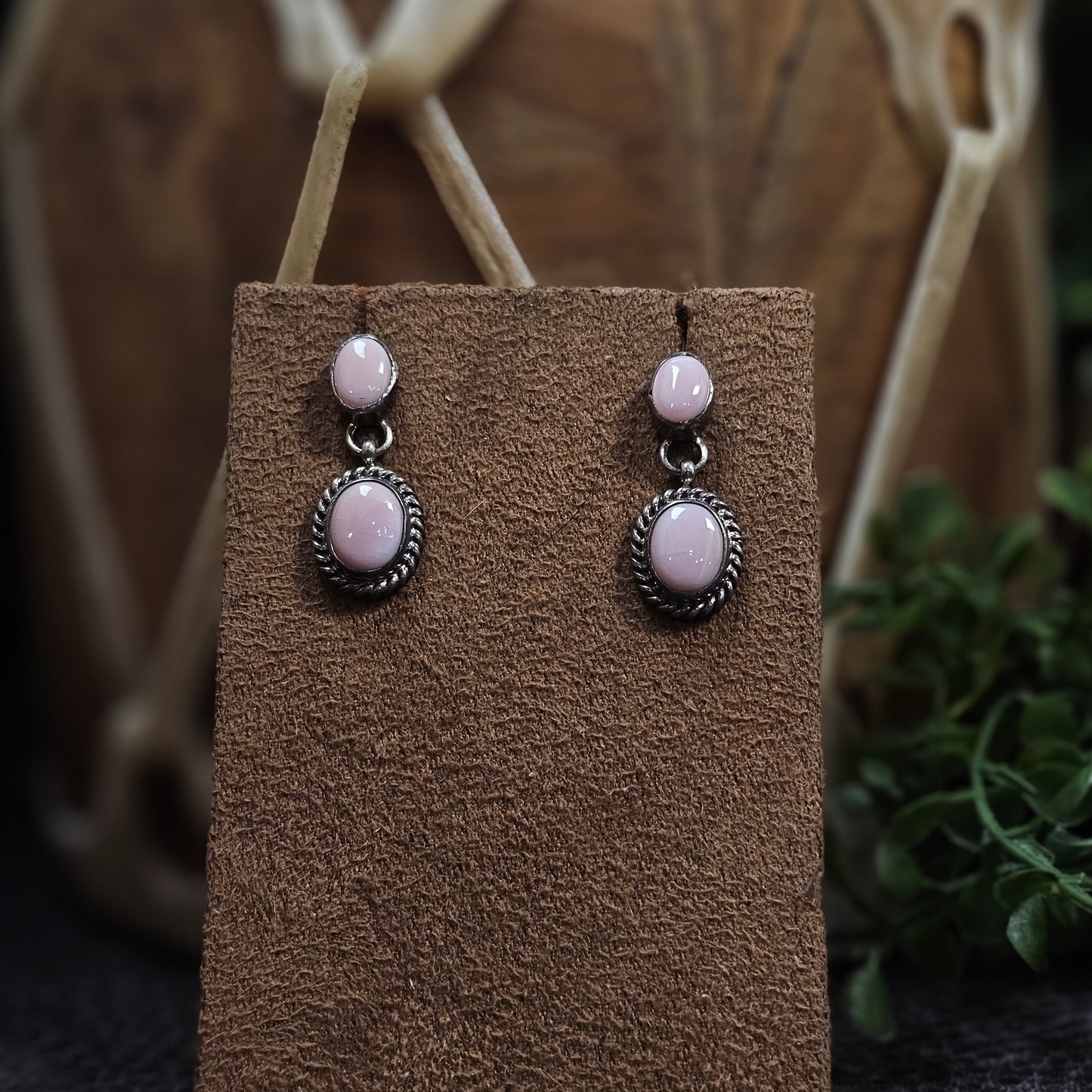 Pink Conch Earrings