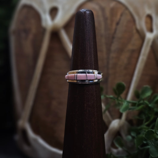 Zuni Ring w/ Pink Conch Inlay - Various Sizes