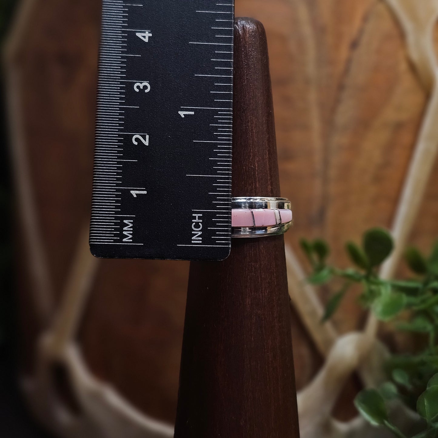 Zuni Ring w/ Pink Conch Inlay - Various Sizes