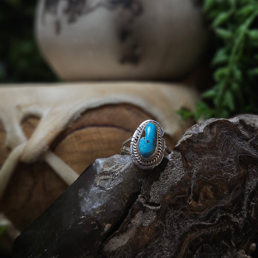 Sierra Nevada Turquoise Ring - Size 8.5