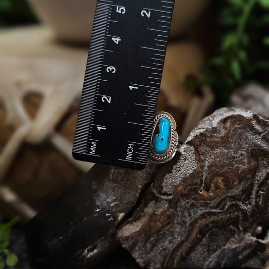 Sierra Nevada Turquoise Ring - Size 8.5
