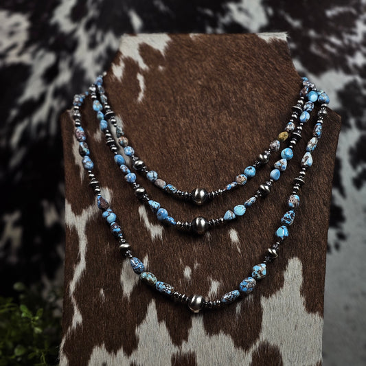 Golden Hills Turquoise Heishi Necklace - Various Styles