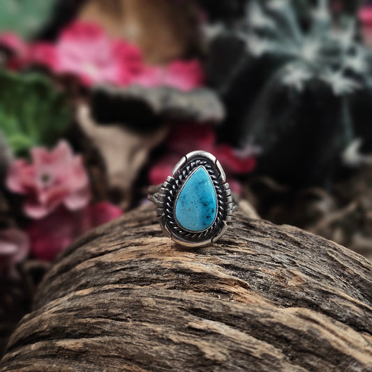 Kingman Turquoise Ring - Size 7.5