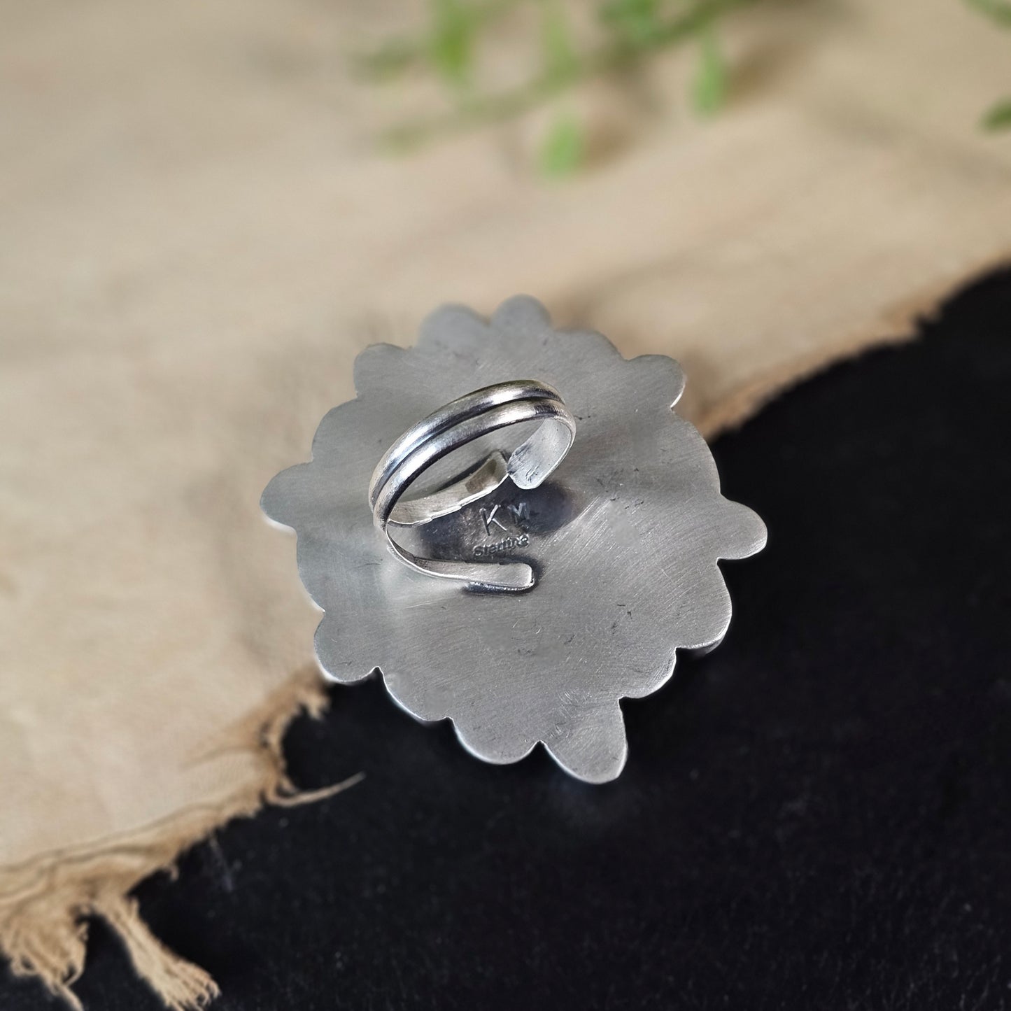 Adjustable Golden Hills Turquoise Ring
