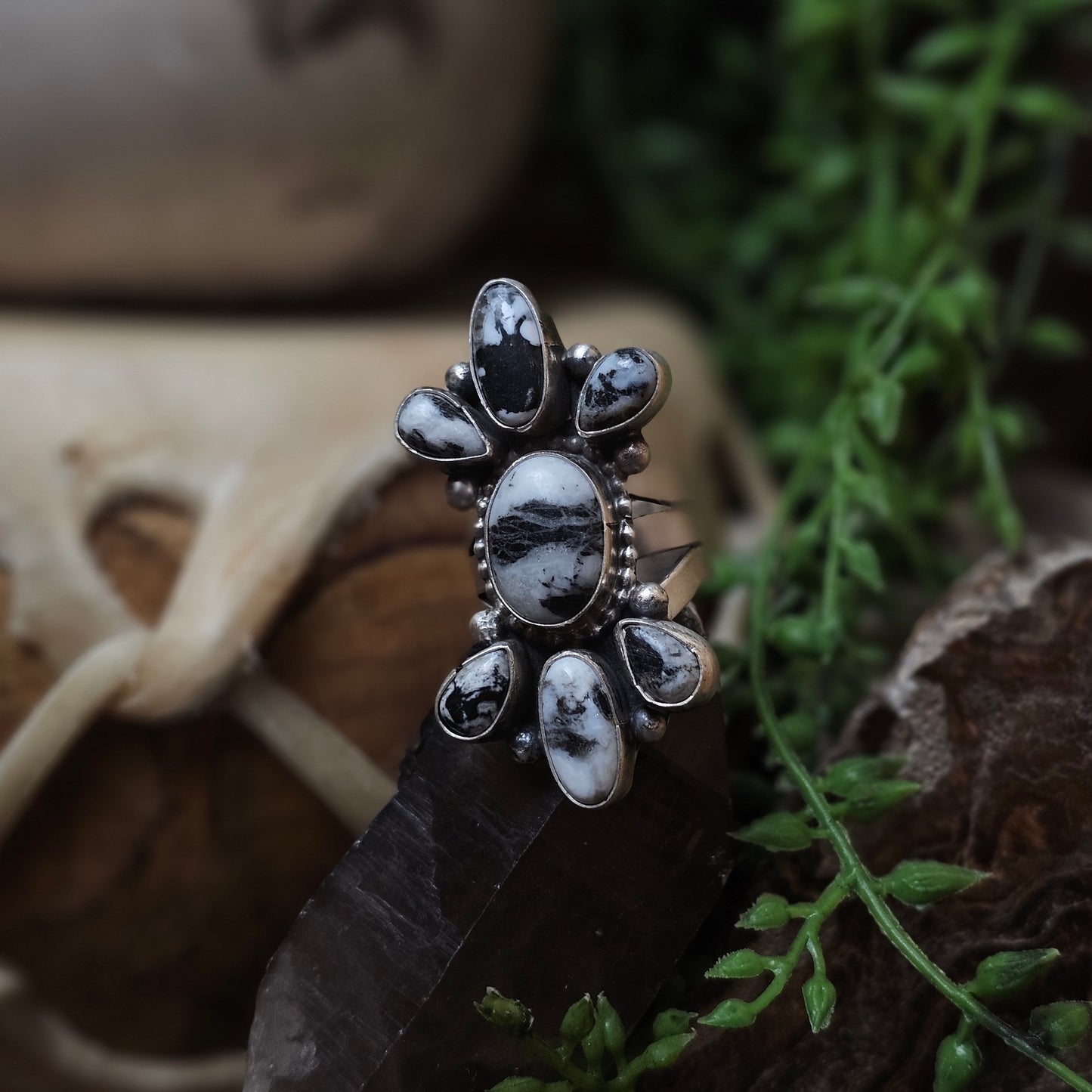 White Buffalo Ring - Size 8.5