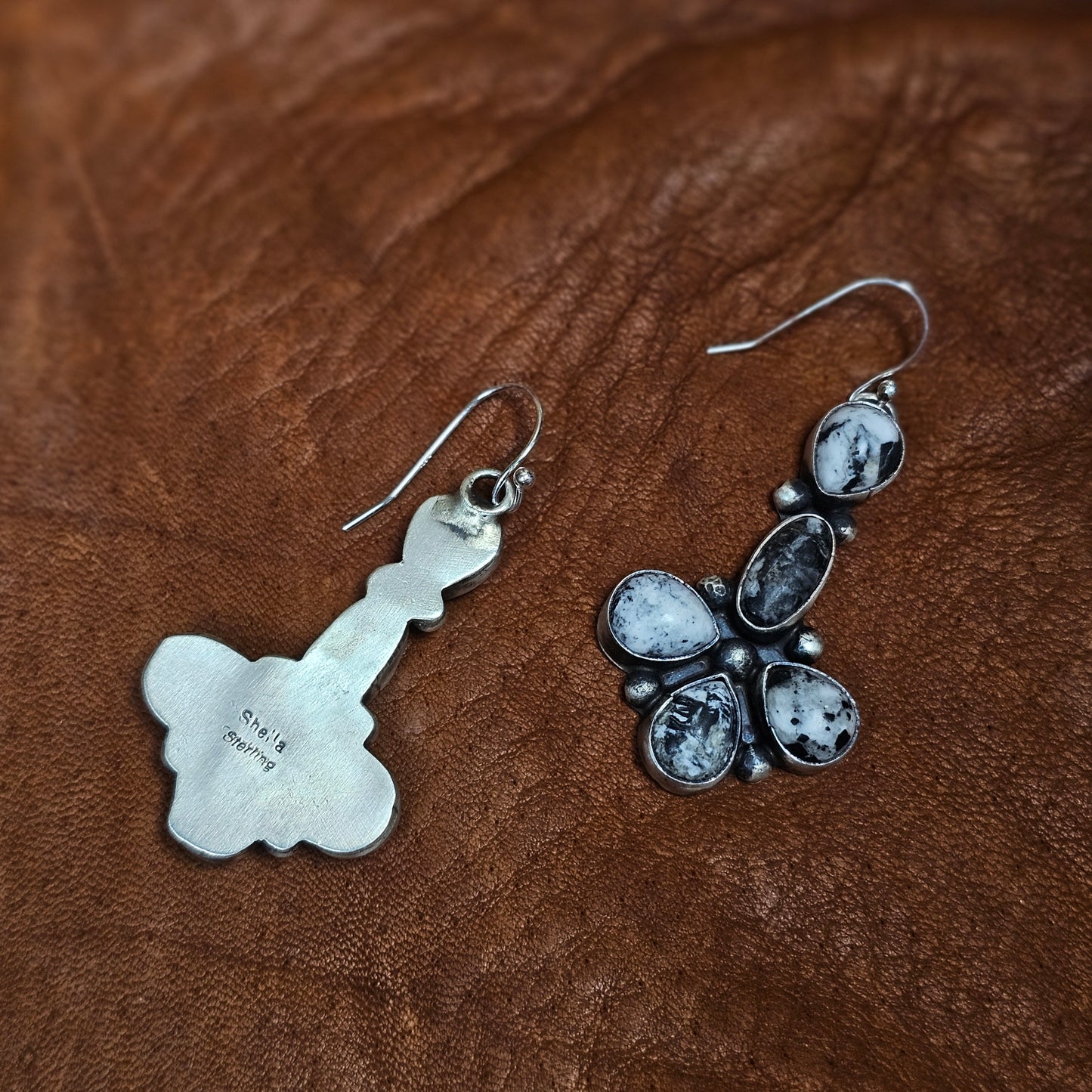 White Buffalo Earrings