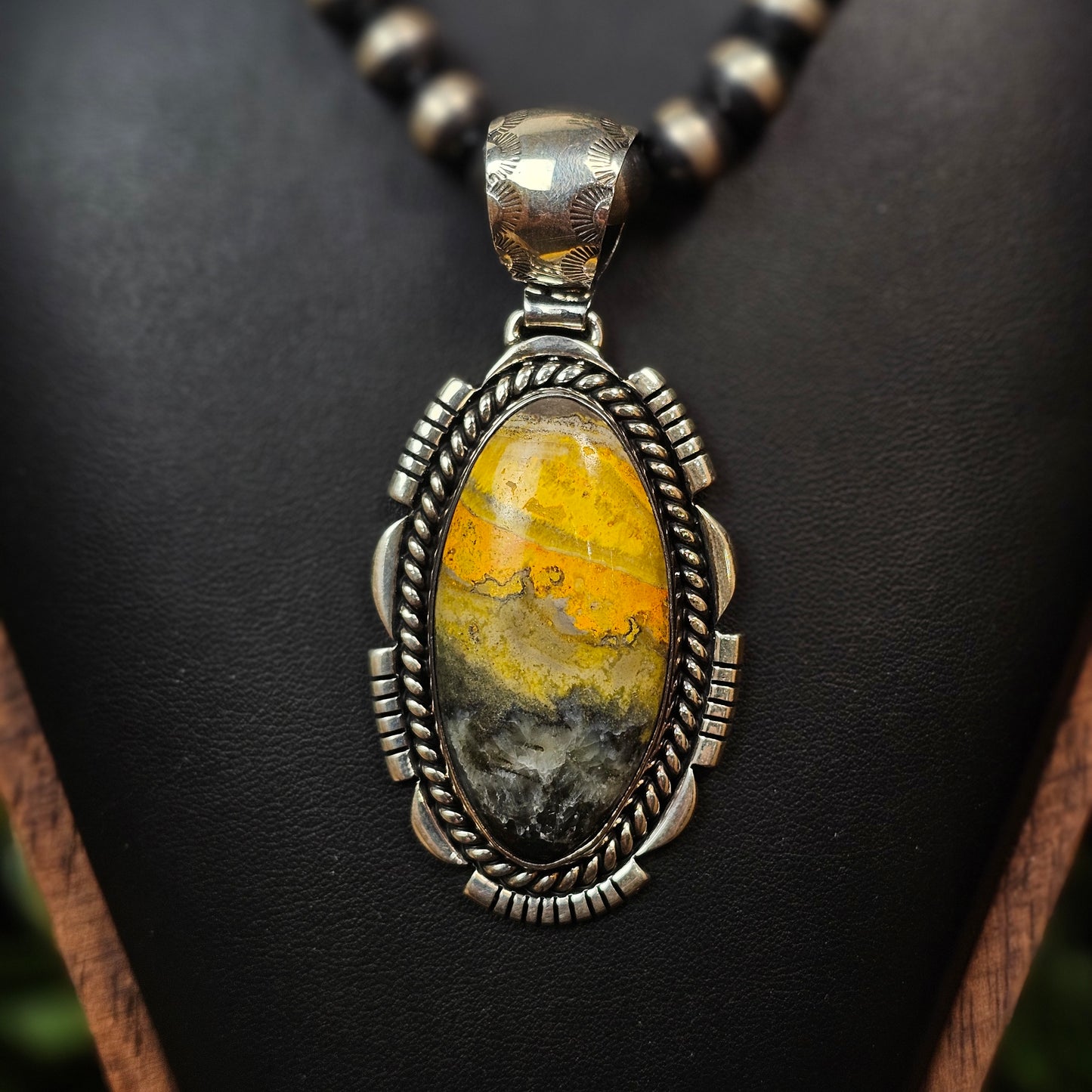 Bumble Bee Jasper Necklace