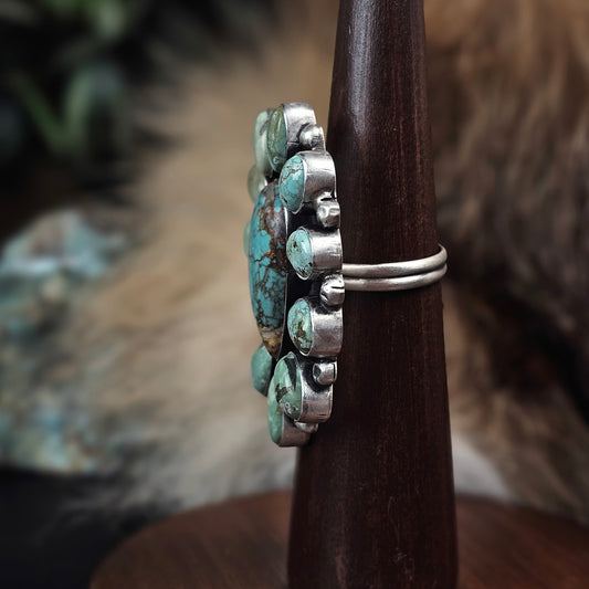 Adjustable Boulder Turquoise Ring