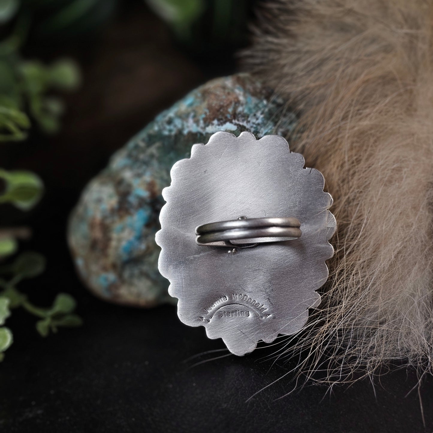 Adjustable Boulder Turquoise Ring