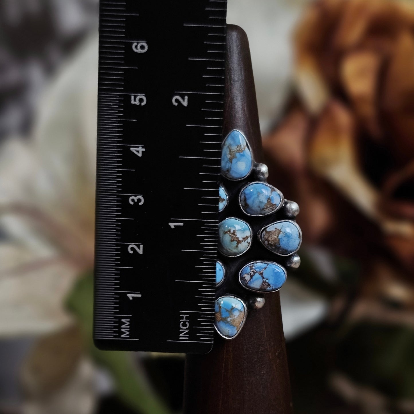 Adjustable Golden Hills Turquoise Ring