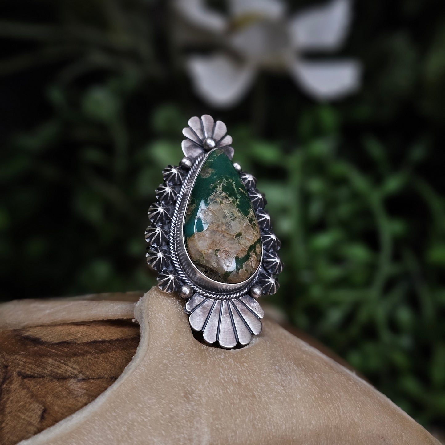 Boulder Turquoise Ring - Size 8.5