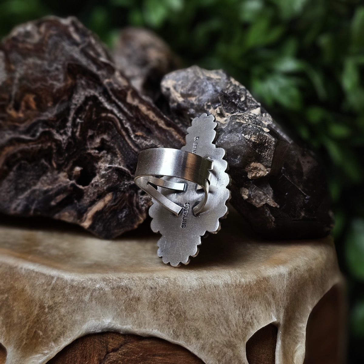 Boulder Turquoise Ring - Size 8.5