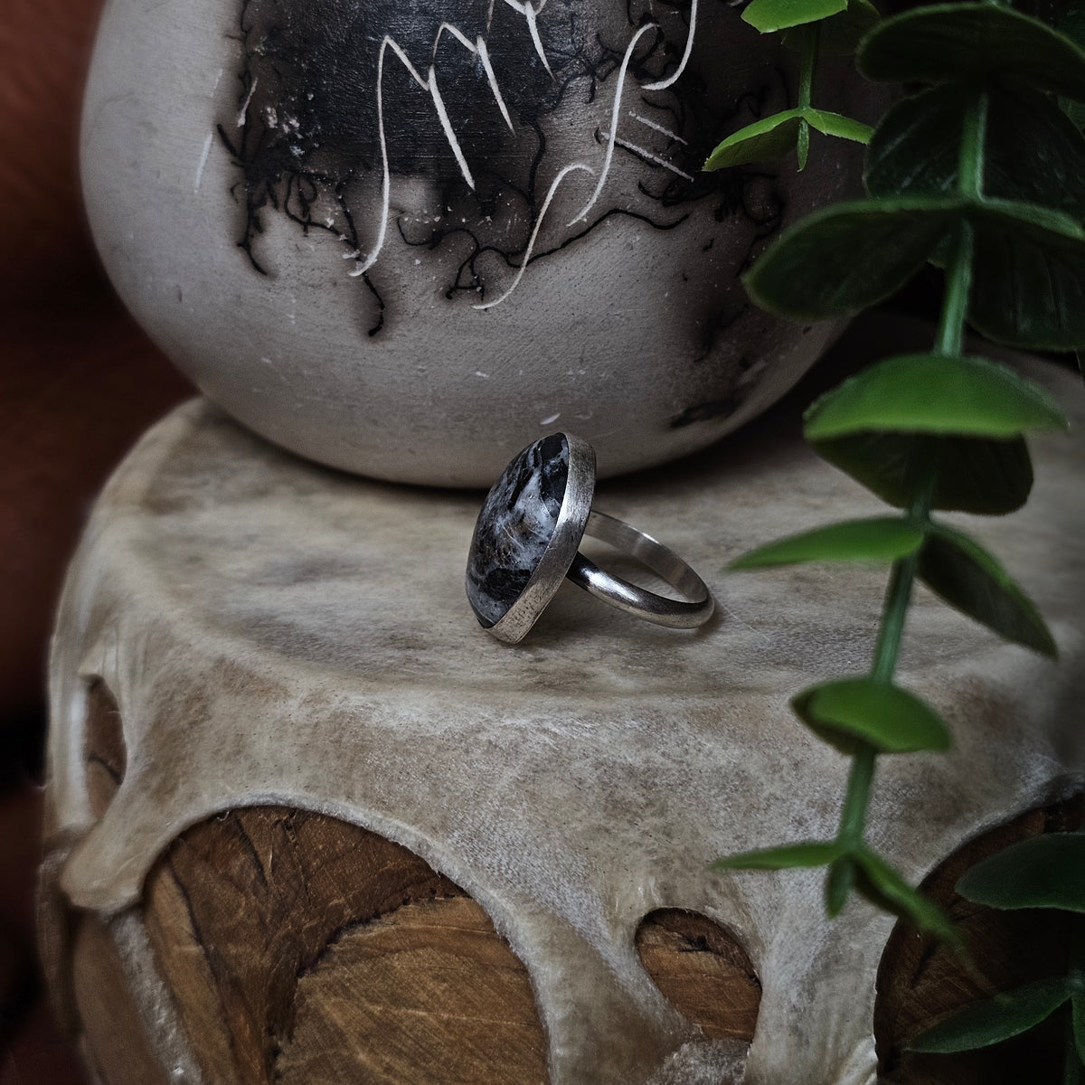 White Buffalo Ring - Size 5.5