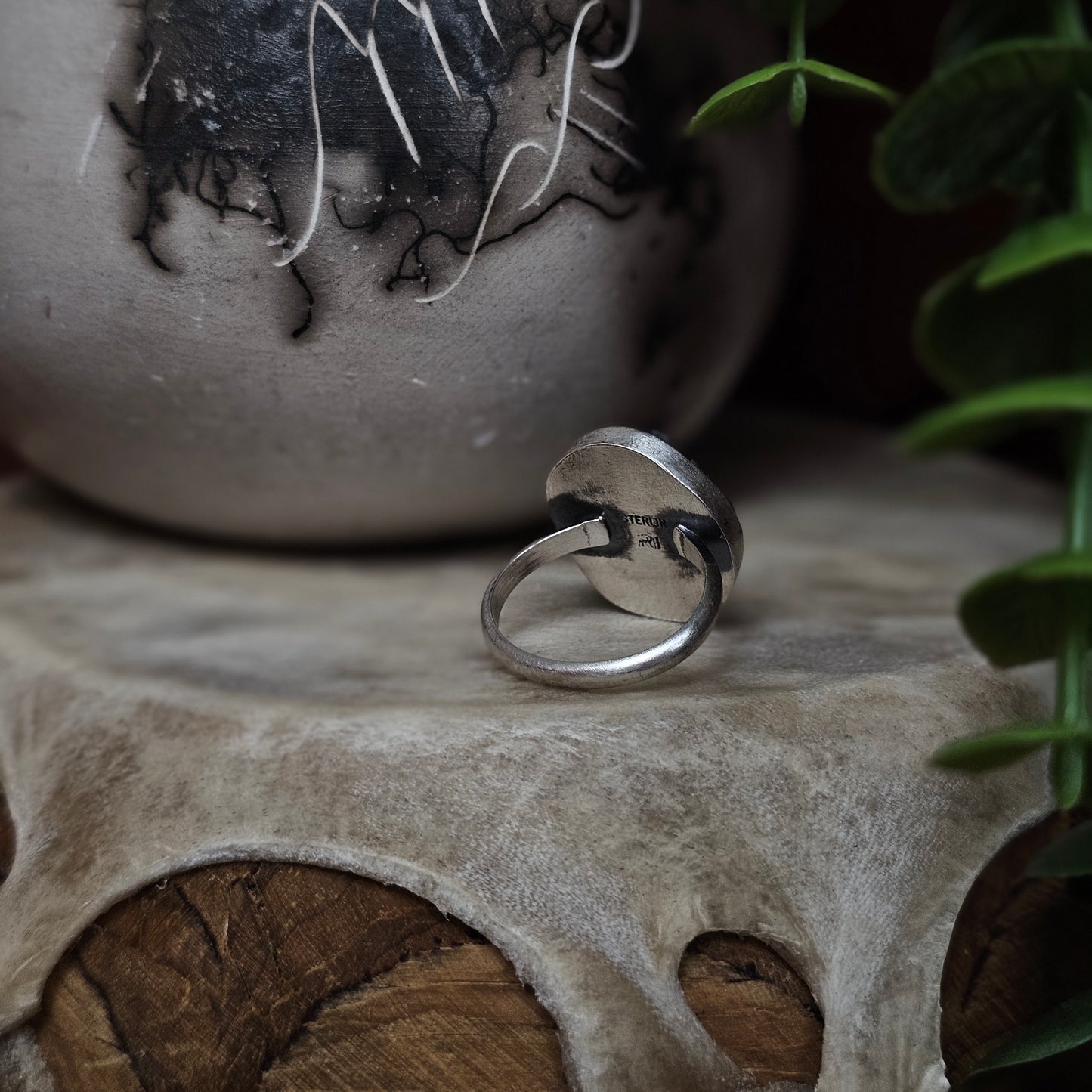White Buffalo Ring - Size 5.5