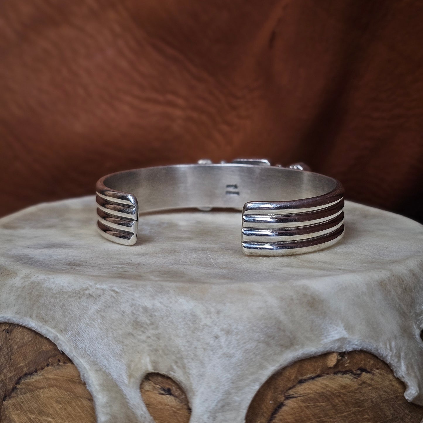 Spiny Oyster Bracelet w/ Kingman Turquoise