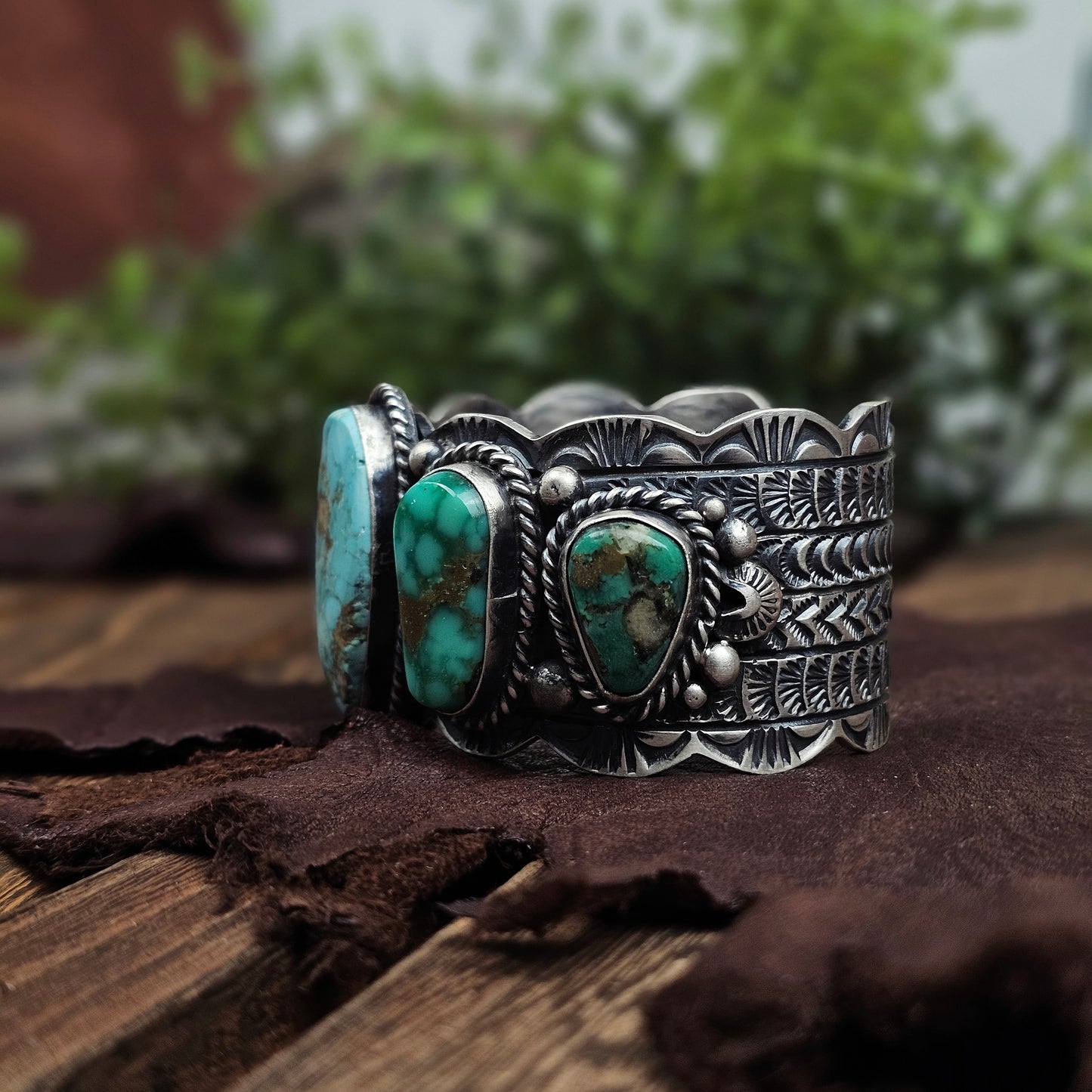 Sierra Nevada Turquoise Bracelet w/ Emerald Valley and Royston Turquoise