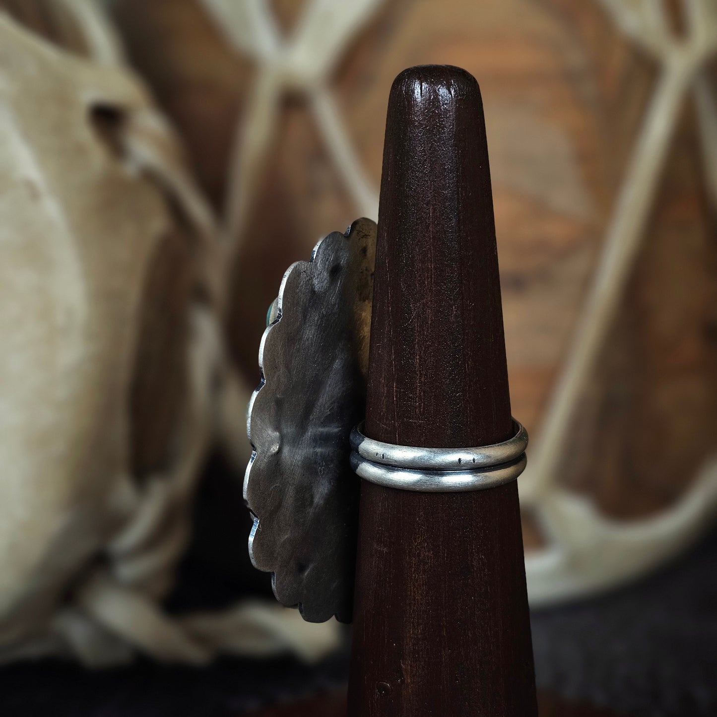 Adjustable Royston Turquoise Ring w/ Sierra Nevada Turquoise