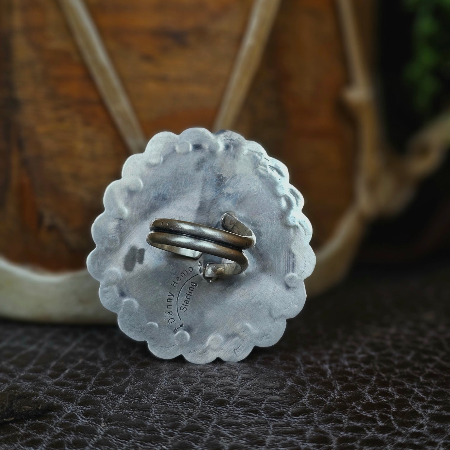 Adjustable Royston Turquoise Ring w/ Sierra Nevada Turquoise