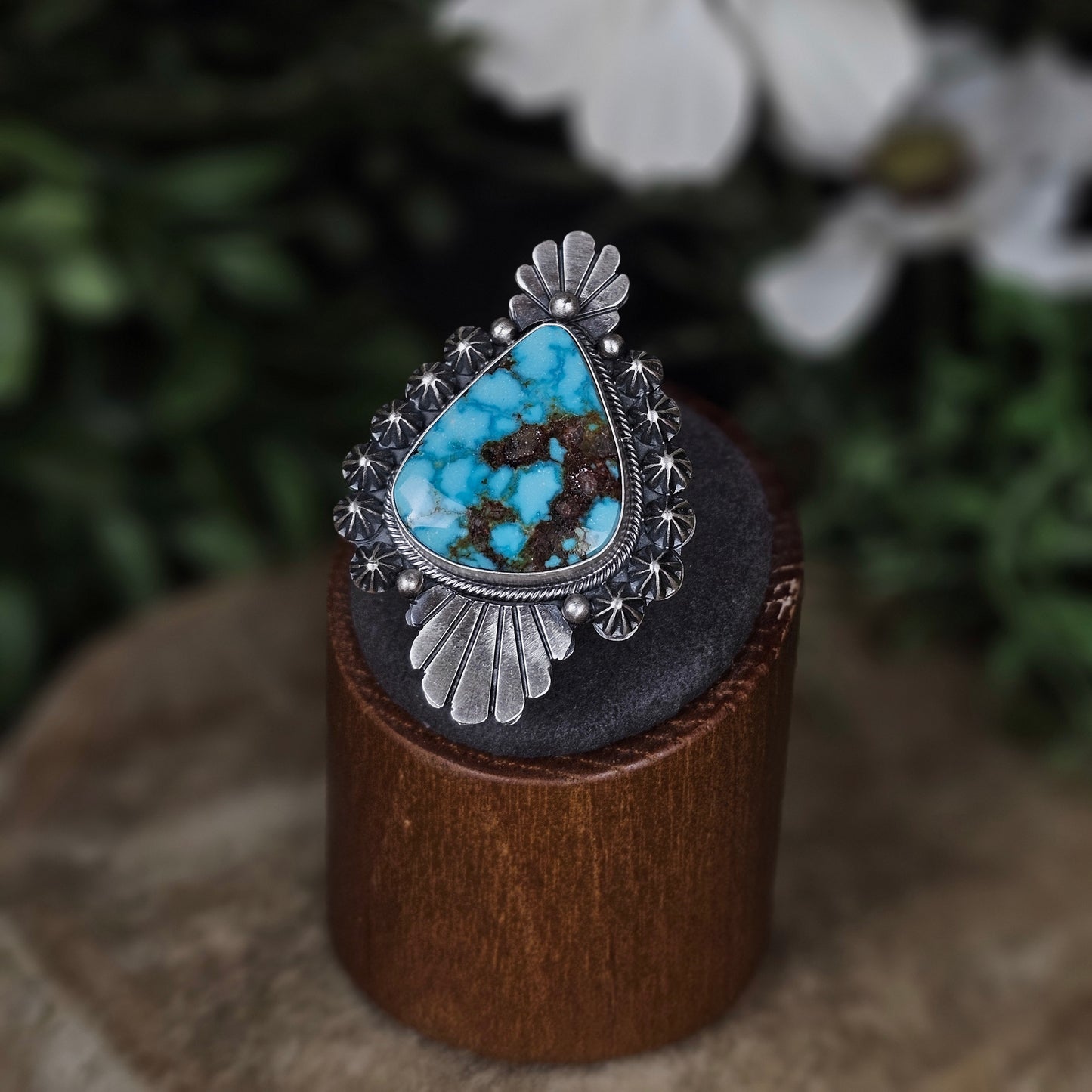Sierra Nevada Turquoise Ring - Size 6.5