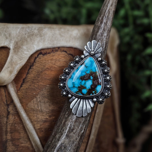 Sierra Nevada Turquoise Ring - Size 6.5