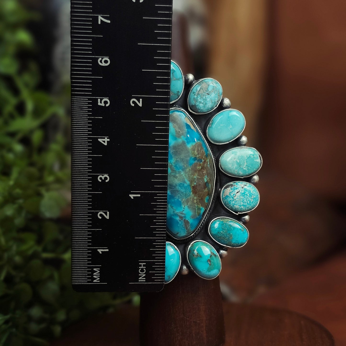 Kingman Turquoise Ring w/ White Water Turquoise - Size 10