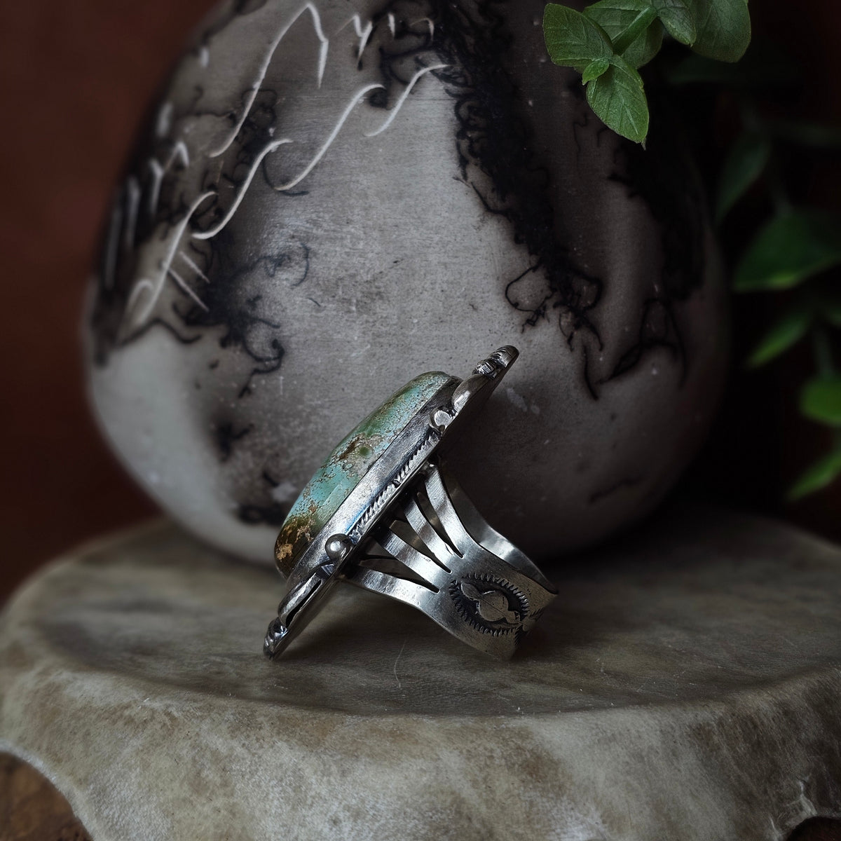 Royston Turquoise Ring - Size 9