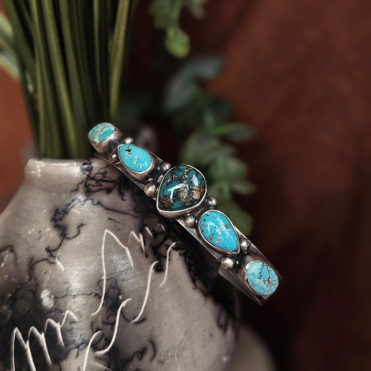White Water Turquoise Bracelet w/ Royston Turquoise