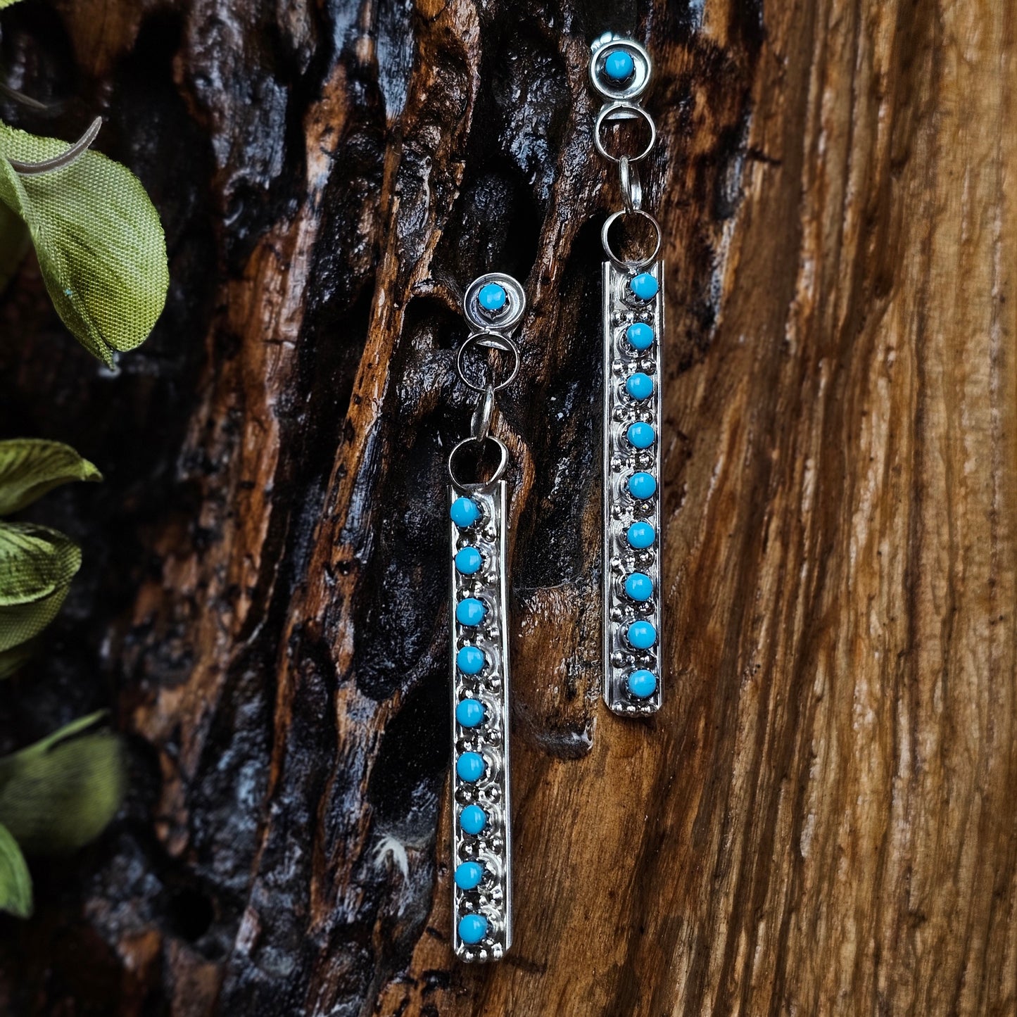 Sleeping Beauty Turquoise Earrings