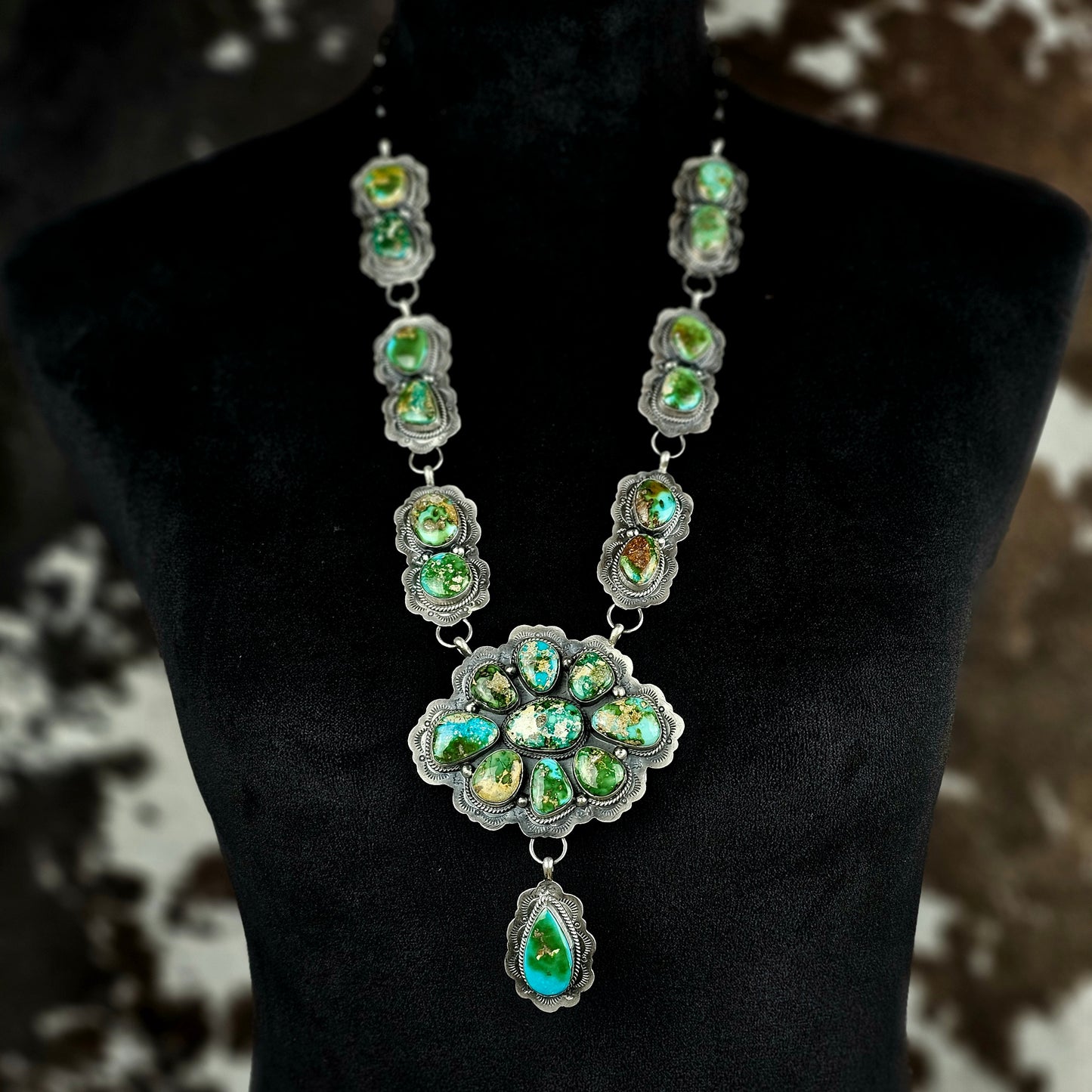 Sierra Nevada Turquoise Necklace w/ Sonoran Turquoise
