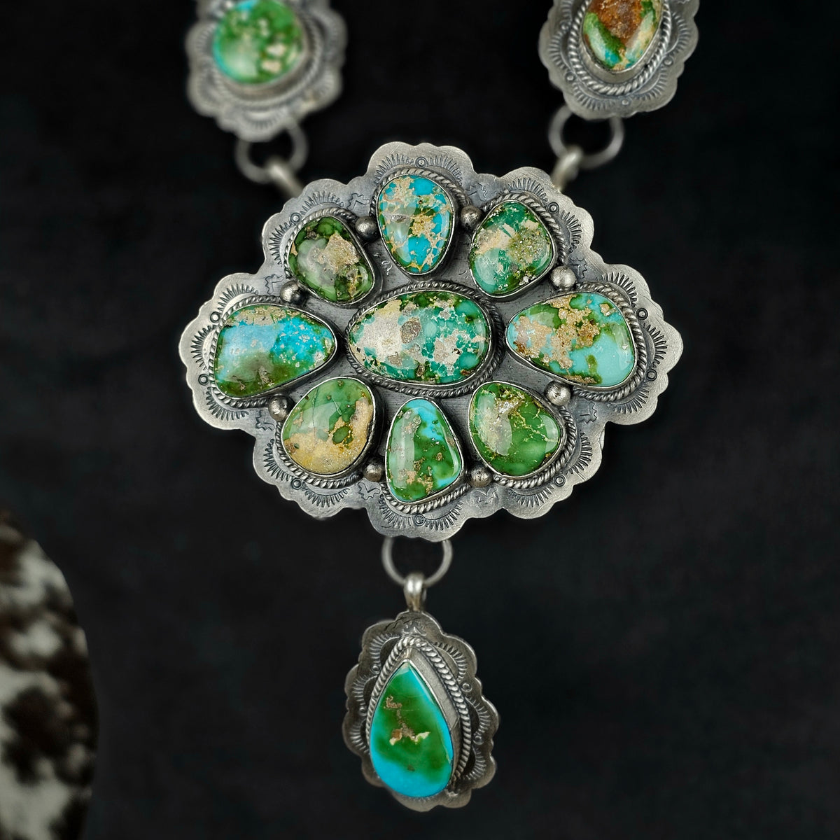 Sierra Nevada Turquoise Necklace w/ Sonoran Turquoise